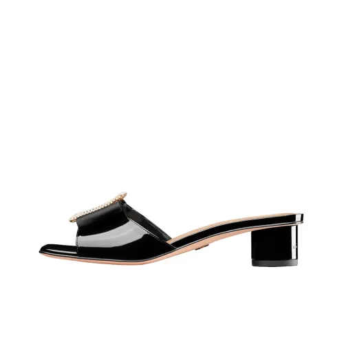 DIOR Idylle Slide Slippers Women's Black