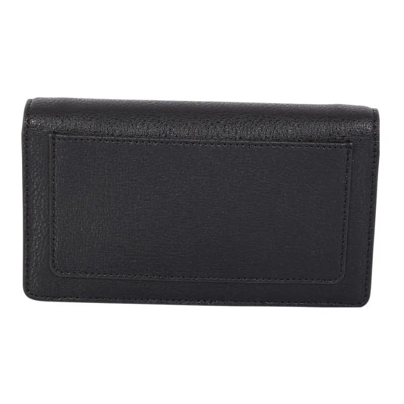 Furla Textured Leather Chain Wallet Crossbody Bag Shoulder Bag Women's Black-1