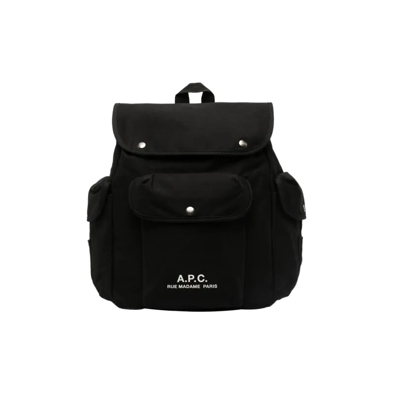 A.P.C Cotton Backpack Men's Black-0