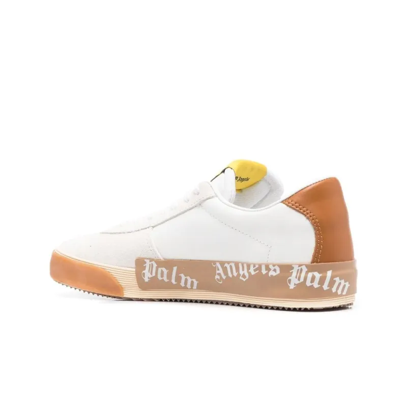 PALM ANGELS Stylish Skateboarding Shoes Men's White Orange-3