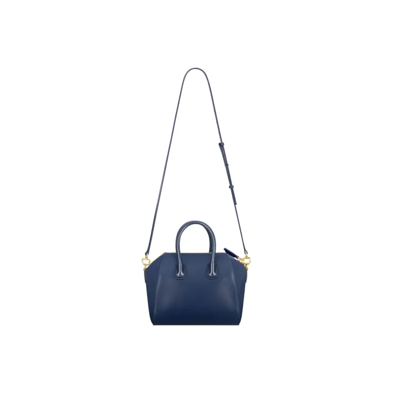 Givenchy Antigona Cow Leather Shoulder Bag Crossbody Bag Handbag Small Size Women's Marine Blue-2