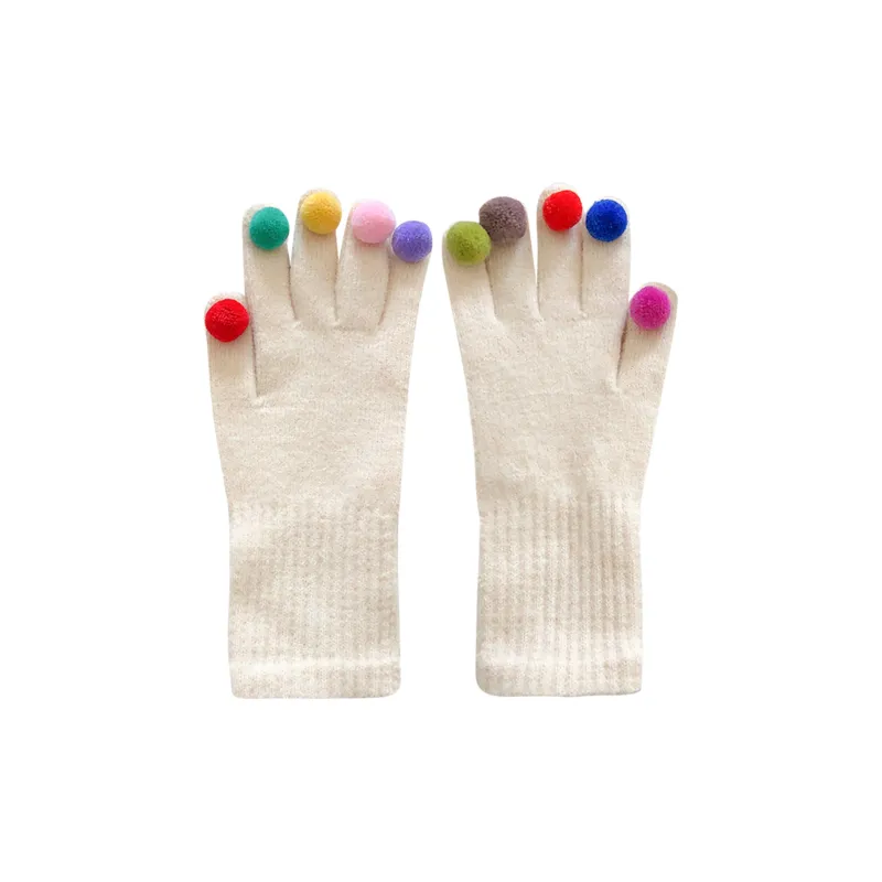 CMFY Cotton Polyester Blend Knit Gloves Women's-10