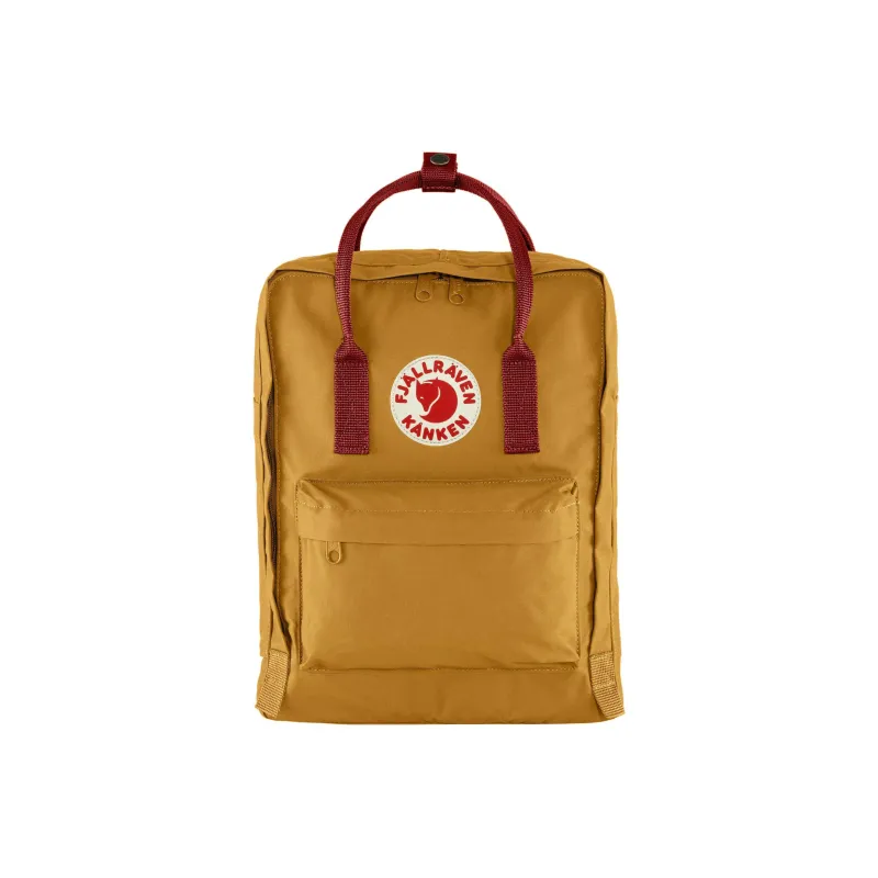 Fjallraven Kanken Nylon Sports Bag Regular Unisex Walnut Color/Bull Red-0