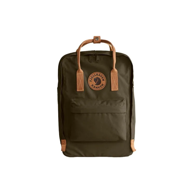 Fjallraven Kanken Polyester Backpack Laptop Bags Unisex Black Olive-0