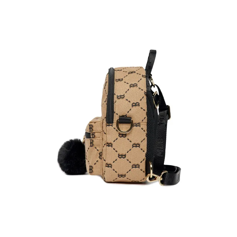 MLB Monogram Collection Polyester Backpack Mini Women's Khaki-2