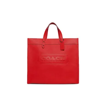 COACH Field Cow Leather Tote Bag Shopping Bag Shoulder Bag Crossbody Bag Handbag Large Size Women's Red