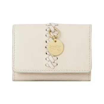 See By Chloe Tilda Grained Goatskin Wallet Mini Women's Beige