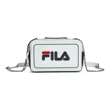 FILA PU Leather Cell Phone Pouch Shoulder Bag Crossbody Bag Small Size Women's Standard White
