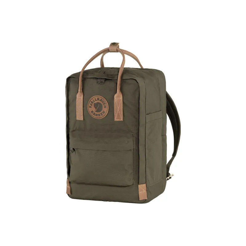 Fjallraven Kanken Polyester Backpack Laptop Bags Unisex Black Olive-1