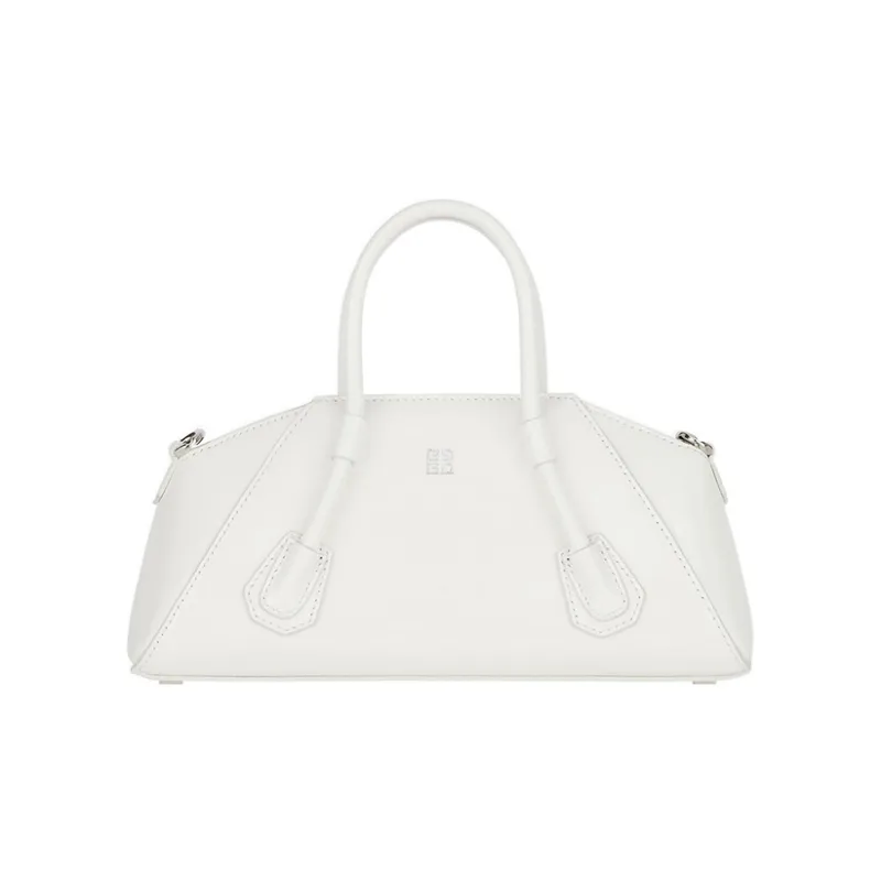 GIVENCHY Antigona Calfskin Shoulder Bag Crossbody Bag Handbag Mini Women's White-3