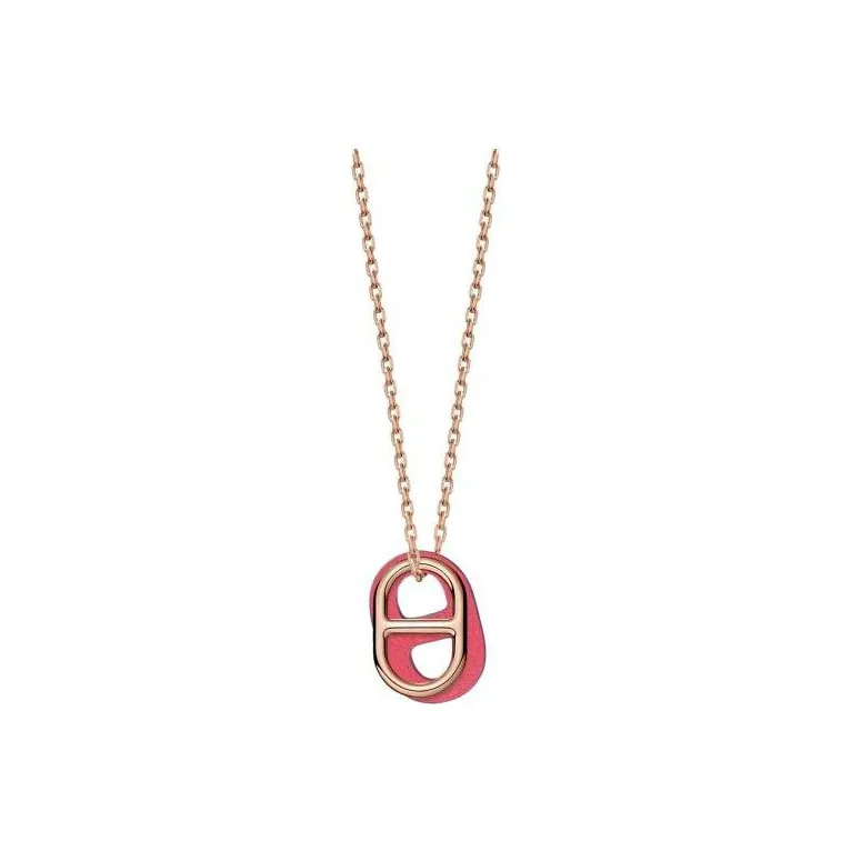 HERMES O'Maillon Calfskin Necklaces Women's-0