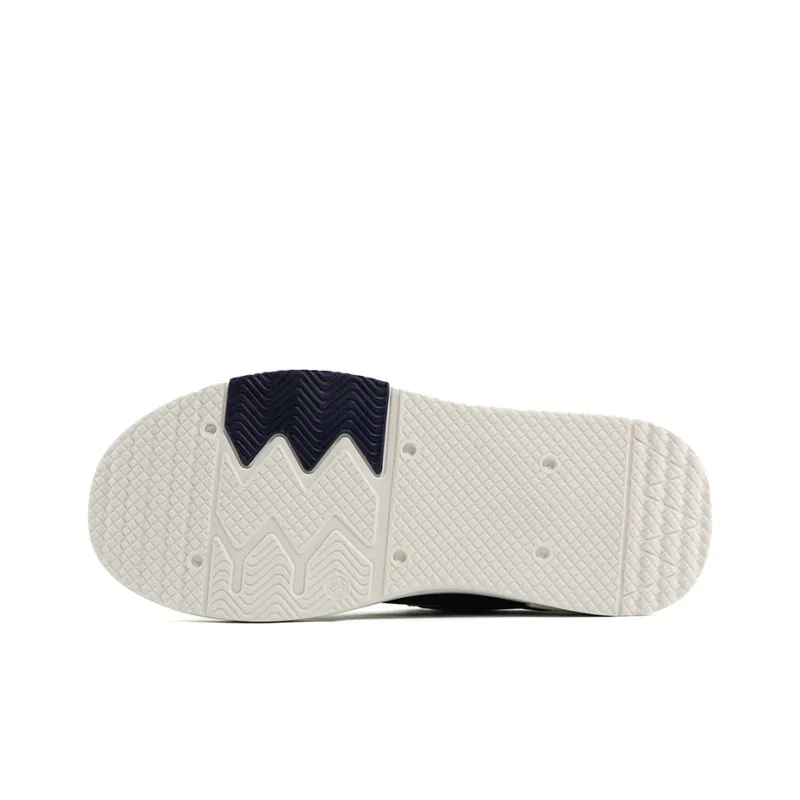 Warrior Skateboard Shoes Women's Beige Dark Blue Gray-3