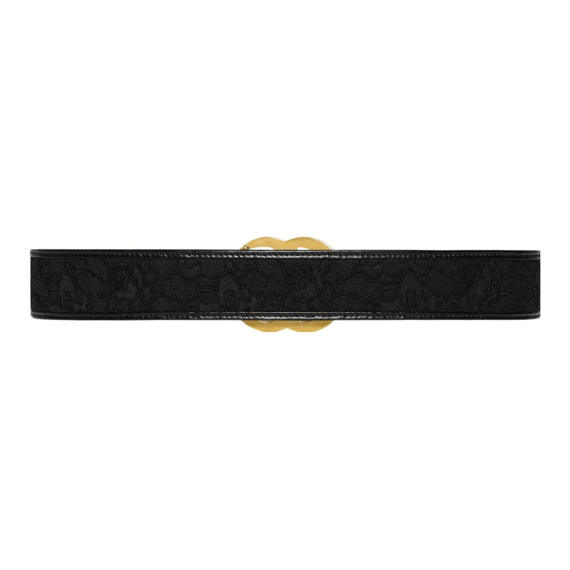 GUCCI Elegant Double G Smooth Buckle Women's Width: 4cm-1