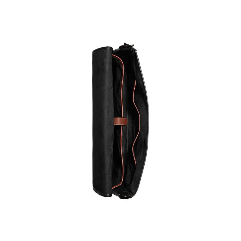 COACH Studio Cow Leather Messenger Bag, Shoulder Bag, Crossbody Bag Large Size Men's Black-3