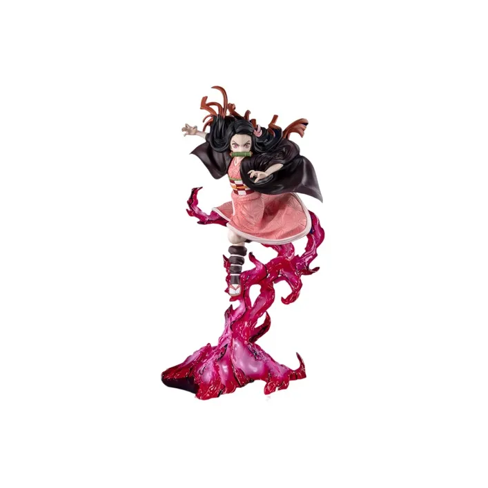BANDAI Nezuko Kamado Figuartszero Demon Slayer  Kimetsu No Yaiba Blood Demon Art Scale Figures 24cm-0