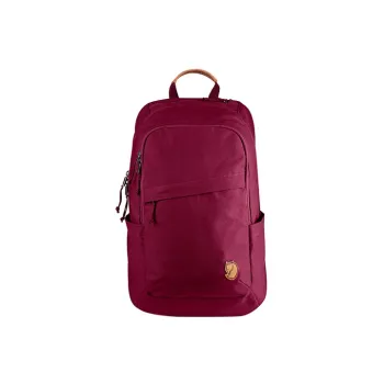 Fjallraven Polyester Leather Backpack Laptop Bags Unisex Fuchsia
