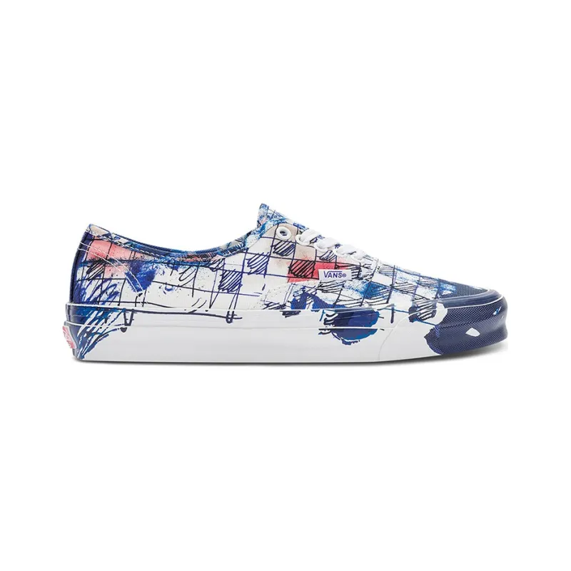 Vans Authentic Lx Connor Tingley Checkerboard White Blue-1