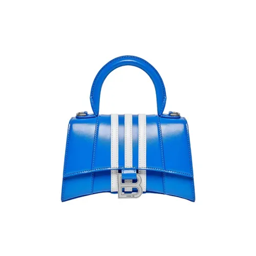 Balenciaga X Adidas Hourglass XS Box Handbag Blue