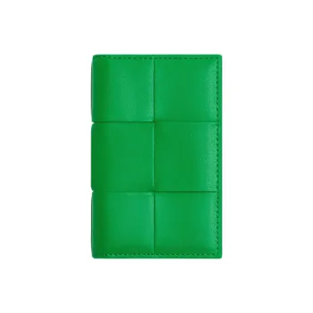 Bottega Veneta Cow Leather Wallet, Card Holder Men's Green