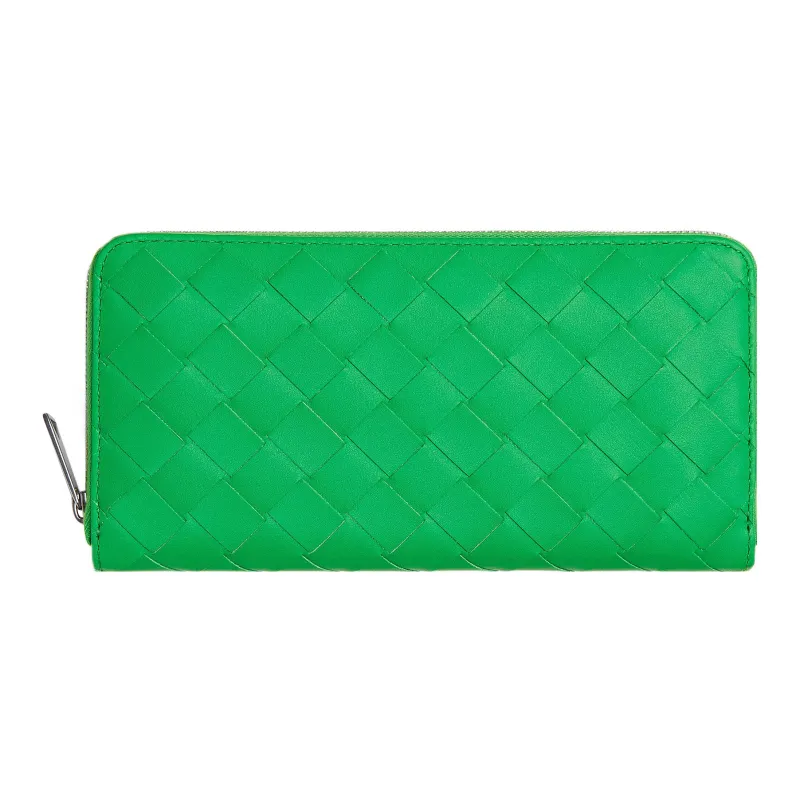 Bottega Veneta Cow Leather Wallet Tubas Men's Parrot Green-0