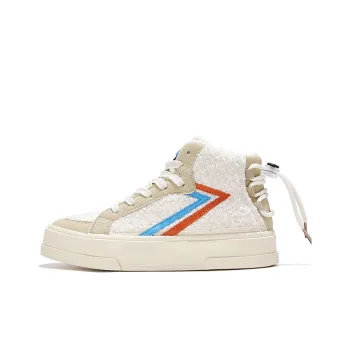 SESAME STREET x Feiyue Anti Slip Wear Resistant High Top Casual Shoes Women's Beige