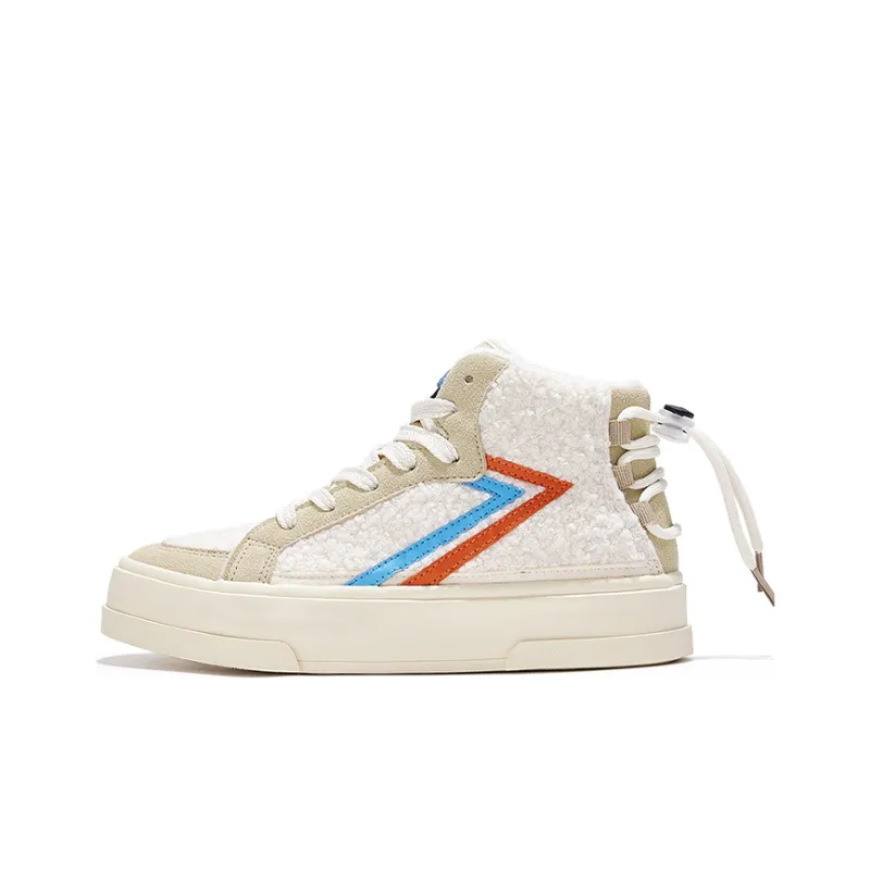 SESAME STREET x Feiyue Anti-Slip Wear-Resistant High-Top Casual Shoes Women's Beige-0