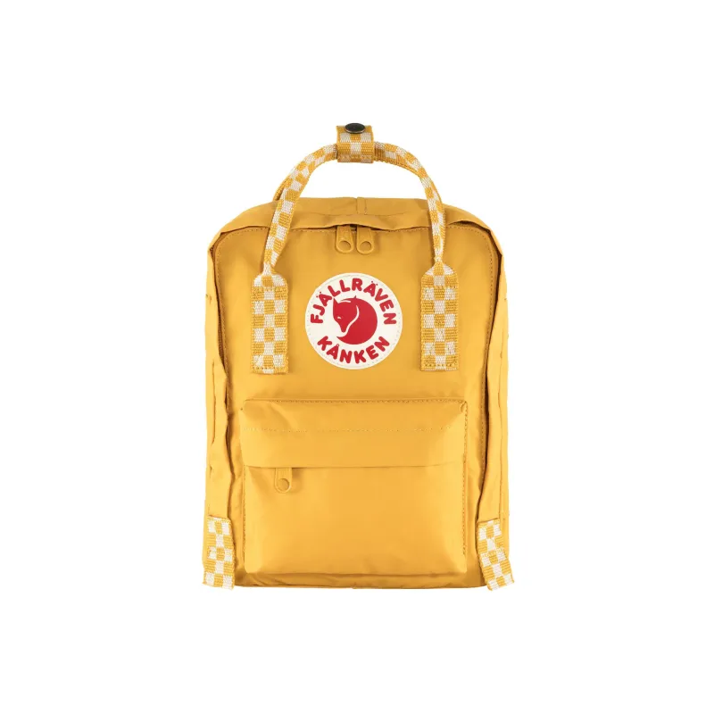 Fjallraven Kanken Vinylon Sports Backpack Mini Unisex Ochre/Chessboard-0