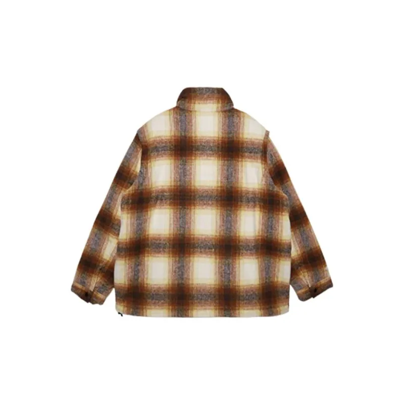 New Era Puffer Jacket Unisex Brown-1