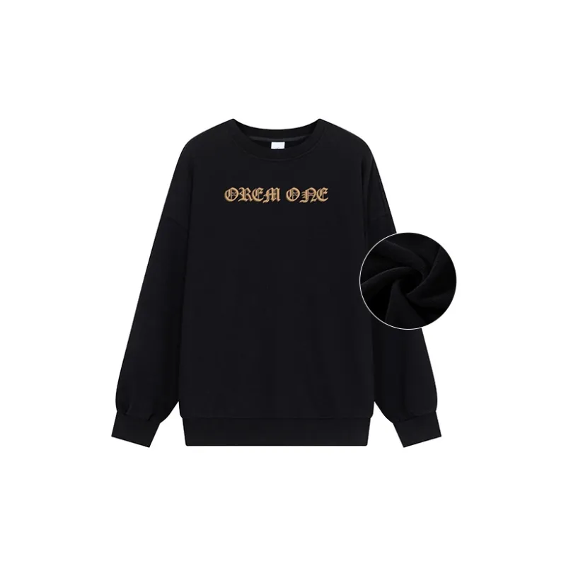 OREM ONE Crew Neck Loose Fit Sweatshirt Fall Unisex-32