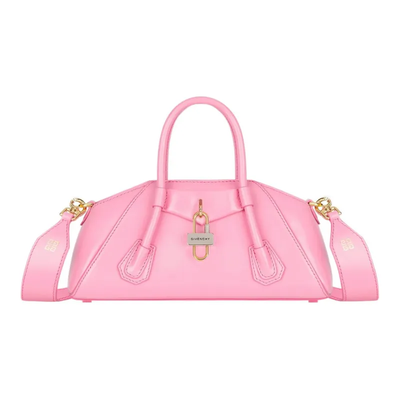 GIVENCHY Antigona Smooth Cow Leather Shoulder Bag Crossbody Bag Handbag Mini Women's Pink-0