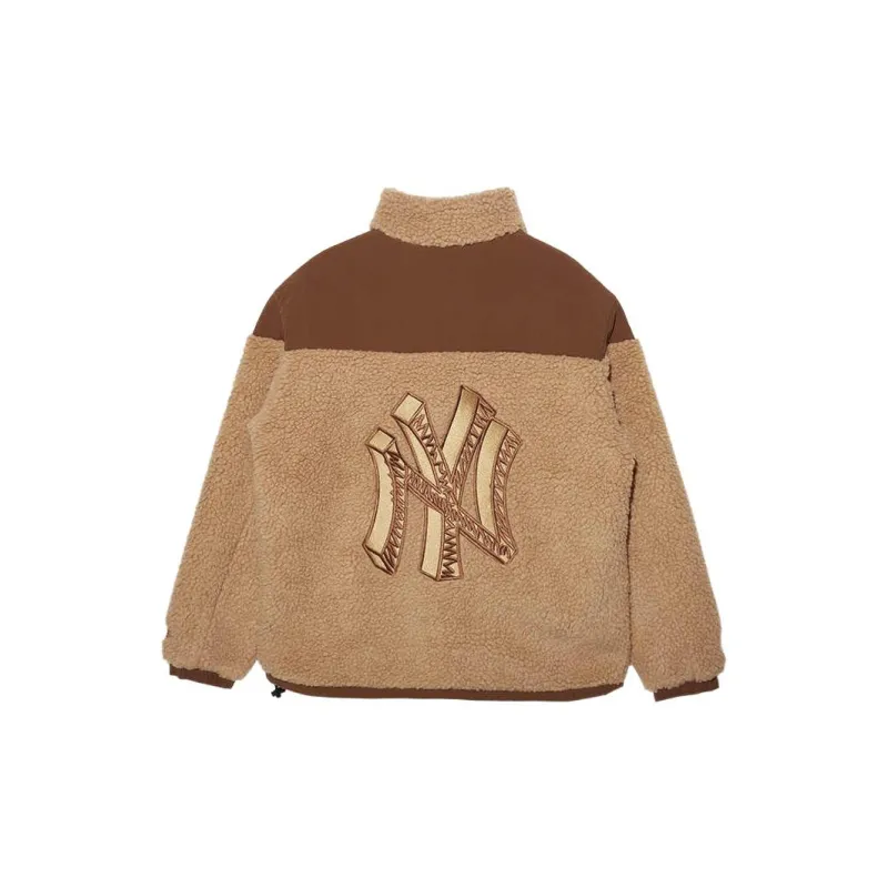 New Era Velvet feel Coat Unisex Brown-1