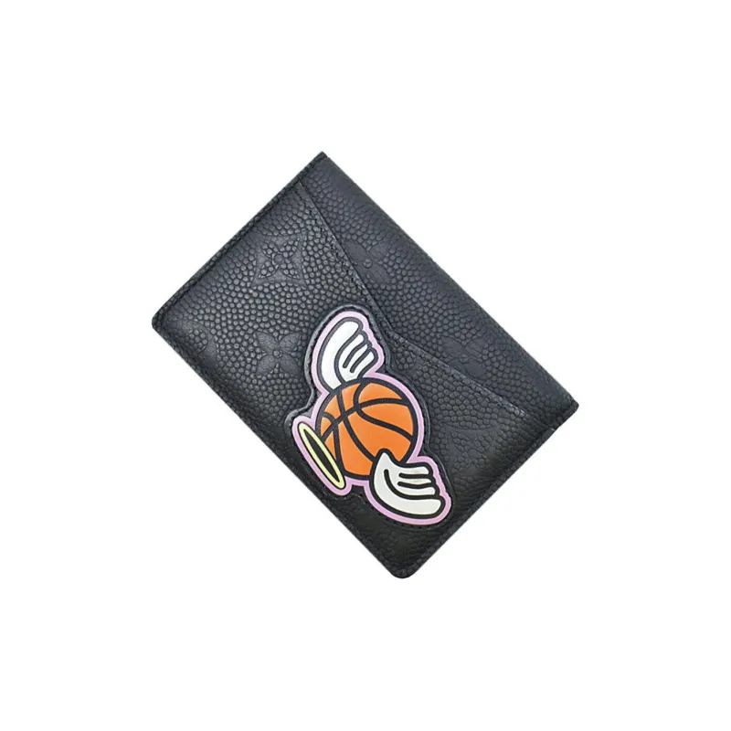 LOUIS VUITTON X Nba Hero Jacket Leather Pocket Organizer Black-2