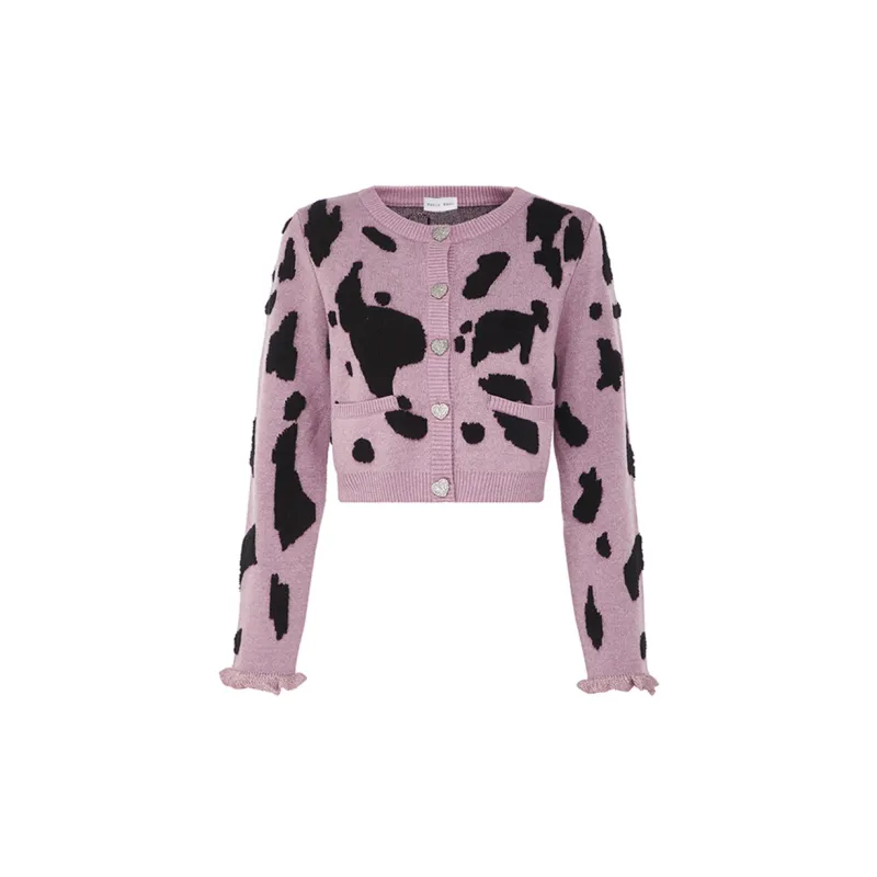 PETIT BARI Dumpty Daily Slim Fit Knitwear Women's Pink-1
