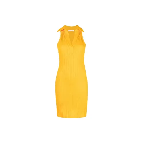 Helmut Lang Sleeveless Dresses Women's Yellow