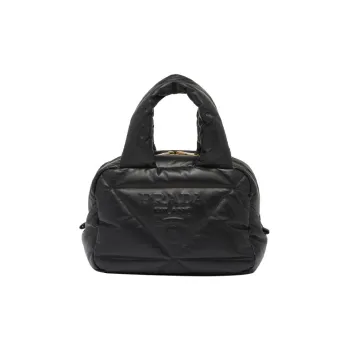 PRADA Nappa Leather Shoulder Bag Crossbody Bag Handbag Regular Women's Black