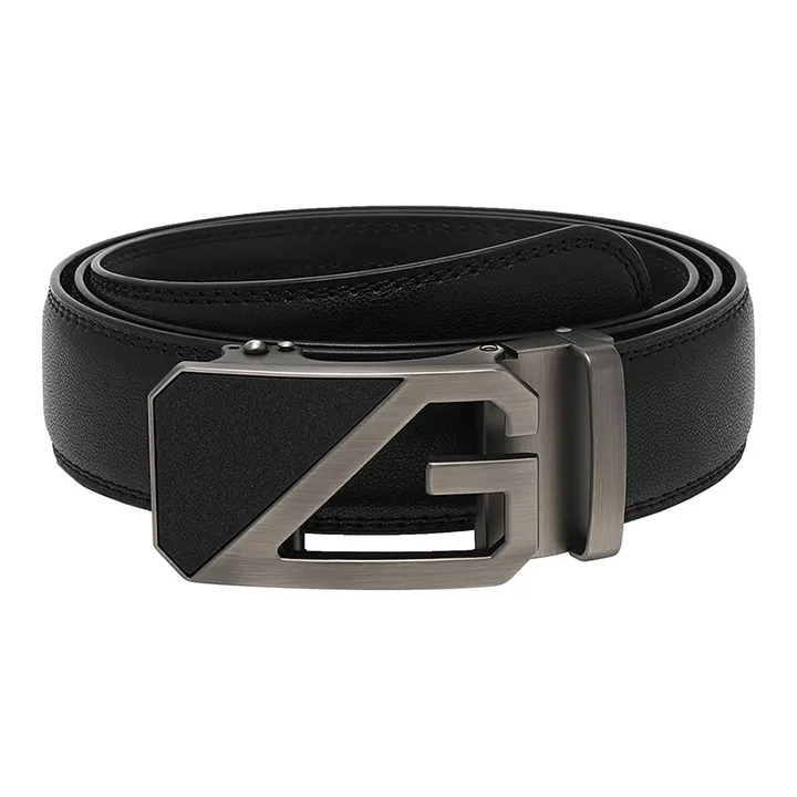 FREE RABBITⅡ Youth Cow Leather Automatic Buckle Leather Belts Men's-2
