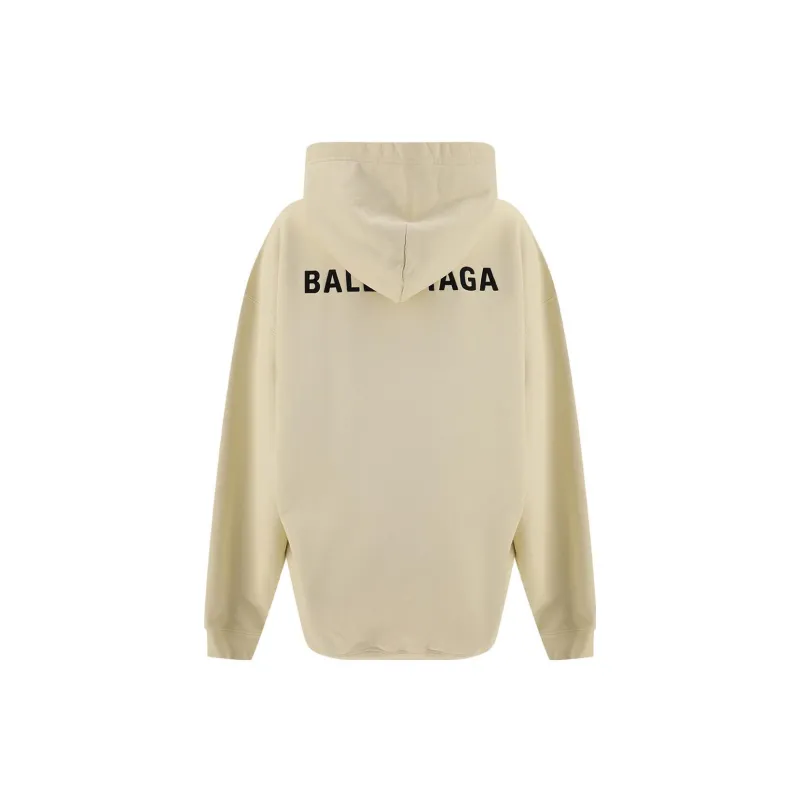 Balenciaga Sweatshirt Loose Fit Style Women's Ivory White-1