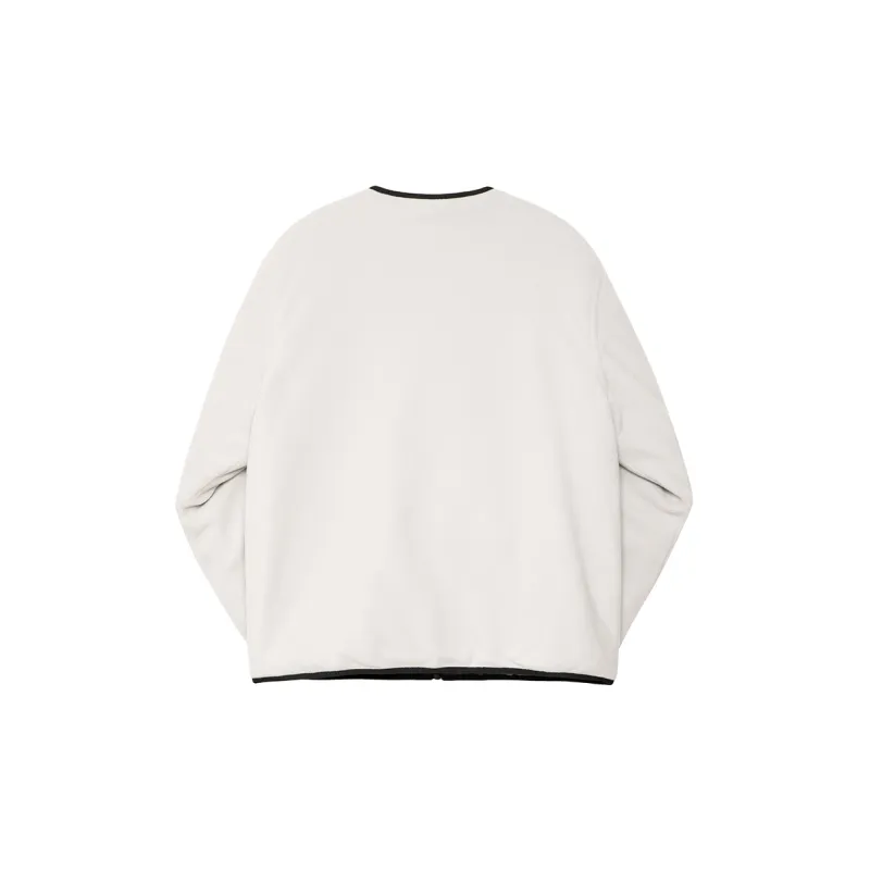 Phew Letter Collarless Loose Fit Thickened Puffer Jacket Unisex-9