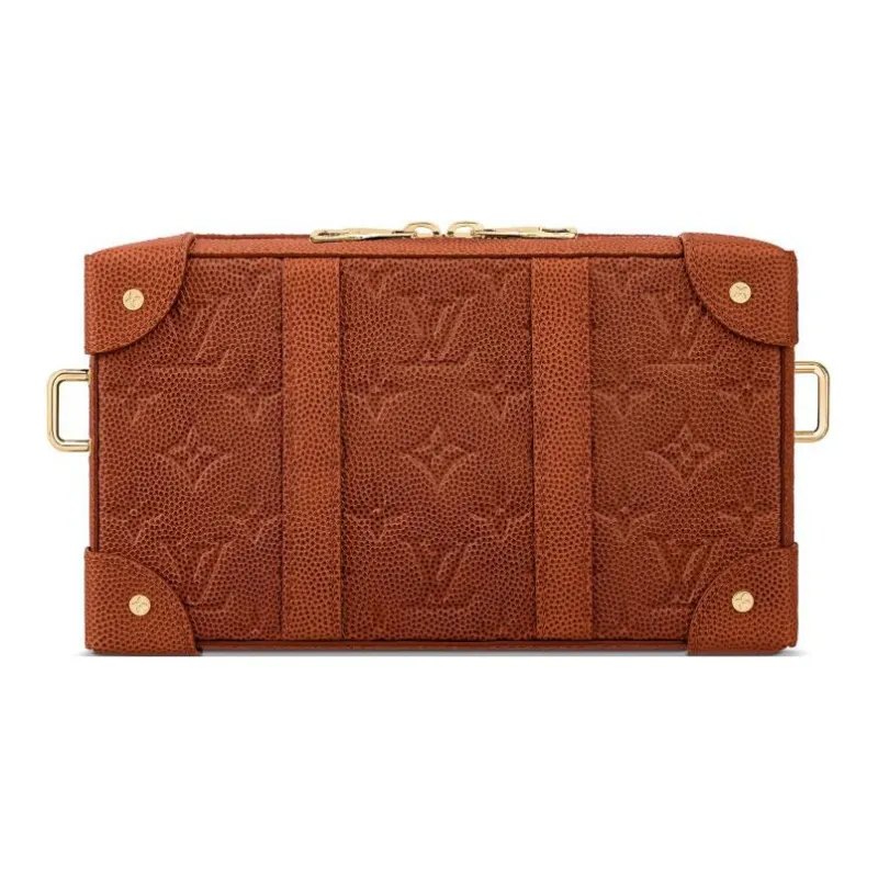 LOUIS VUITTON X Nba Soft Trunk Wallet Ball Grain Leather Brown-2