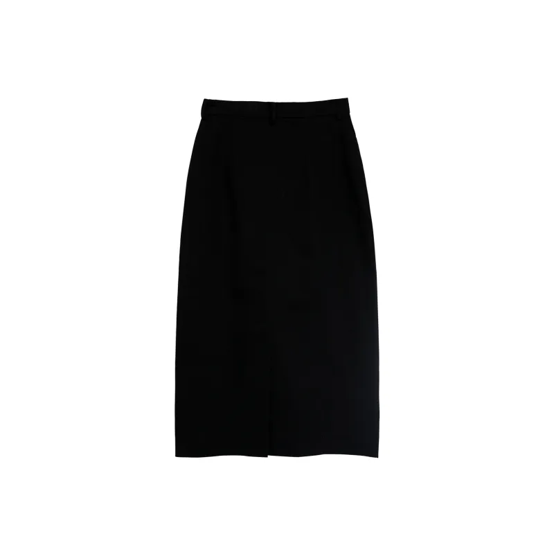 Fstudio Casual Long Skirts Women's Black-1