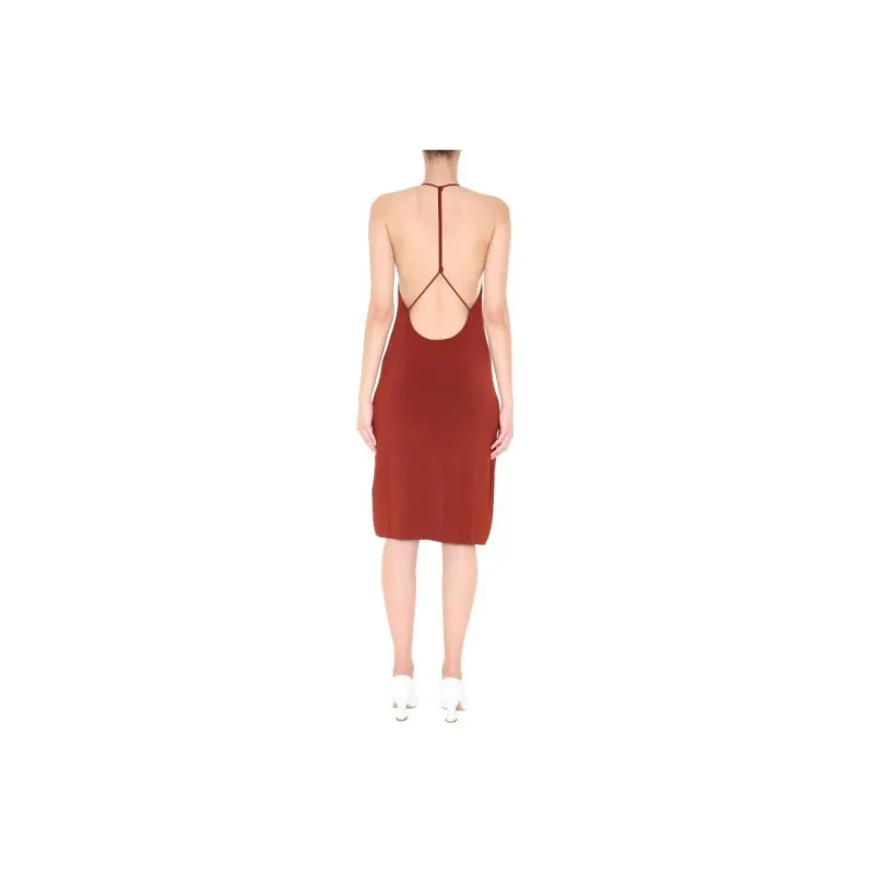 Bottega Veneta Sleeveless Dresses Women's Red-3