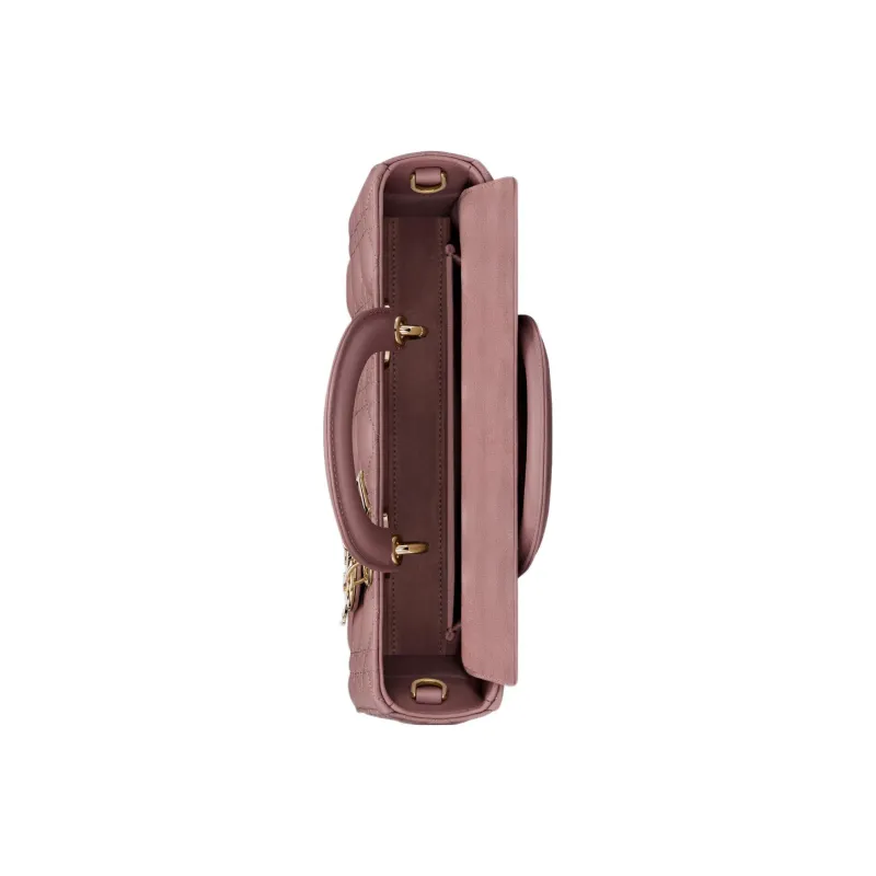 DIOR Lady D-JOY Sheepskin Daisie Bag Shoulder Bag Crossbody Bag Handbag Medium Size Women's Pink Peony-3