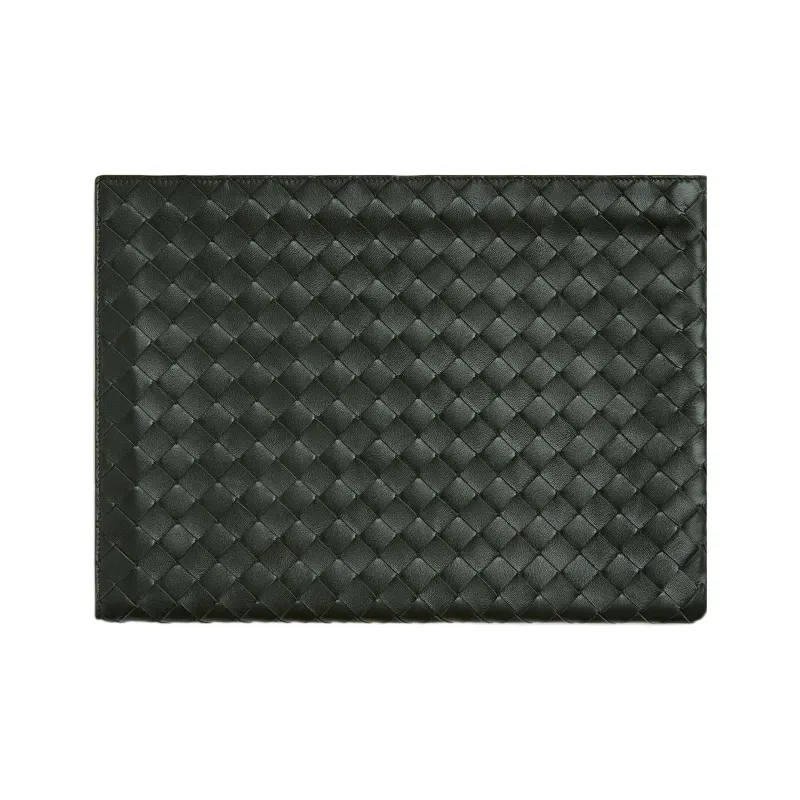 Bottega Veneta Cow Leather Clutch Men's Dark Green-1
