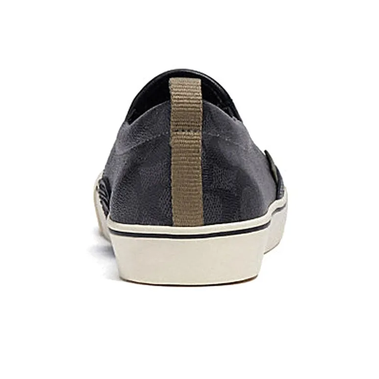 COACH Stylish Skateboarding Shoes Men's Black-4