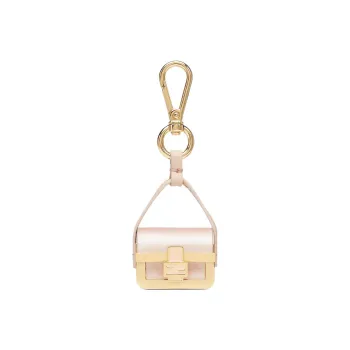 FENDI Fabric With Sheepskin Patchwork AirPods Pro Earphone Case Earphone Case Women's Light Pink