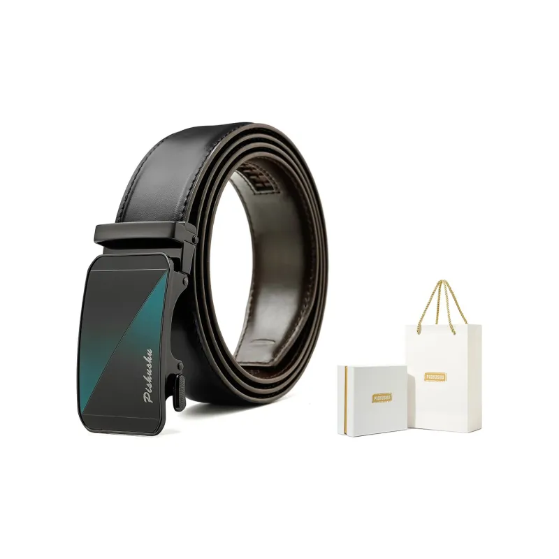 PISHUSHU Leather Belts Men-5