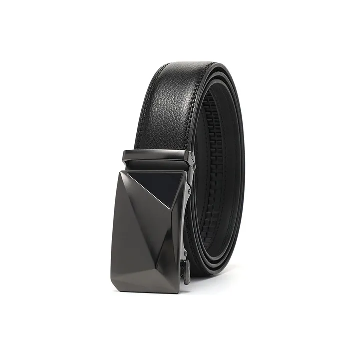 FREE RABBITⅡ 3D Effect Automatic Buckle Belt-Business Trendy Belt Men's Black-12
