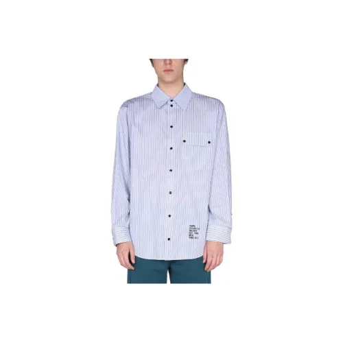 Helmut Lang Shirts Men Light Blue