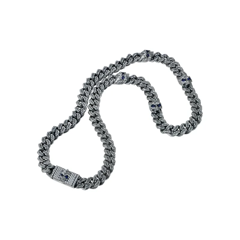 APORRO Necklaces Men Silver-2