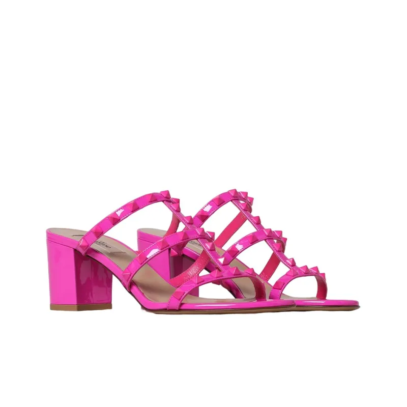 Valentino Garavani Rockstud-embellished Leather Mules-3